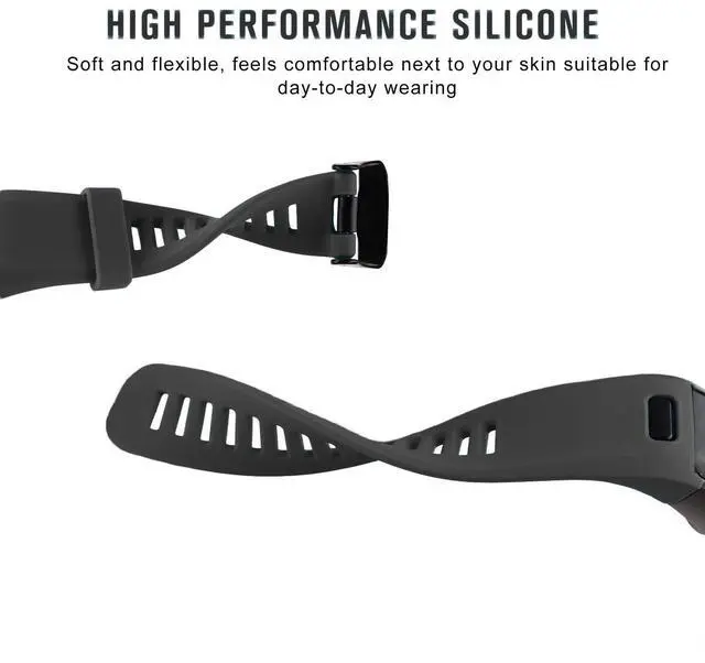 Alt view image 6 of 7 - Werleo Compatible Bands Replacement for Garmin Vivosmart HR with Metal Buckle Fitness Wristband Strap