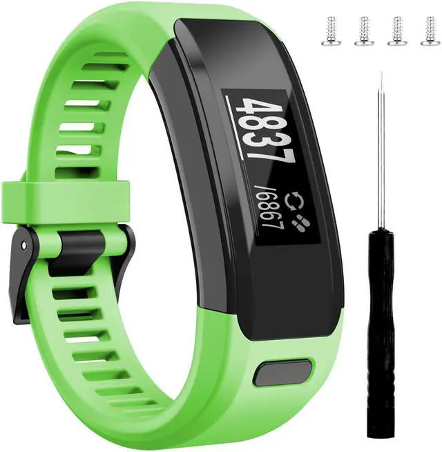 Main image of Werleo Compatible Bands Replacement for Garmin Vivosmart HR with Metal Buckle Fitness Wristband Strap