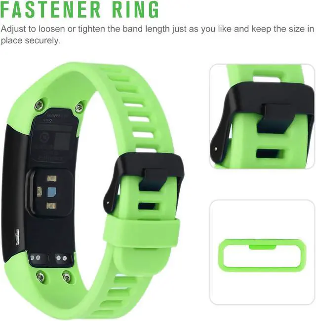 Alt view image 3 of 7 - Werleo Compatible Bands Replacement for Garmin Vivosmart HR with Metal Buckle Fitness Wristband Strap