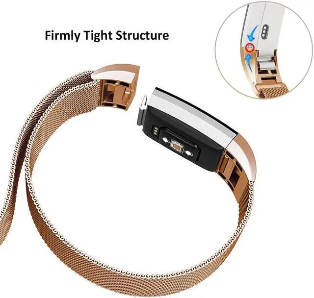 Alt view image 4 of 7 - Werleo Stainless Steel Replacement Bands Compatible with Fitbit Alta HR and Fitbit Alta