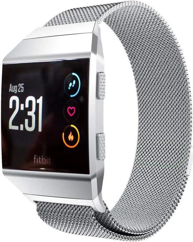 Main image of Werleo Compatible with Fitbit Ionic Bands Metal Stainless Steel Small & Large Strap Comfortable Adjustable Closure Wrist Sport Band Replacement for Fitbit Ionic Smart Watch