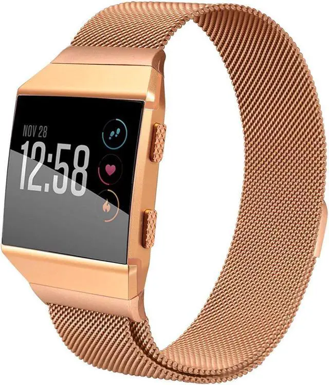 Main image of Werleo Compatible with Fitbit Ionic Bands Metal Stainless Steel Small & Large Strap Comfortable Adjustable Closure Wrist Sport Band Replacement for Fitbit Ionic Smart Watch