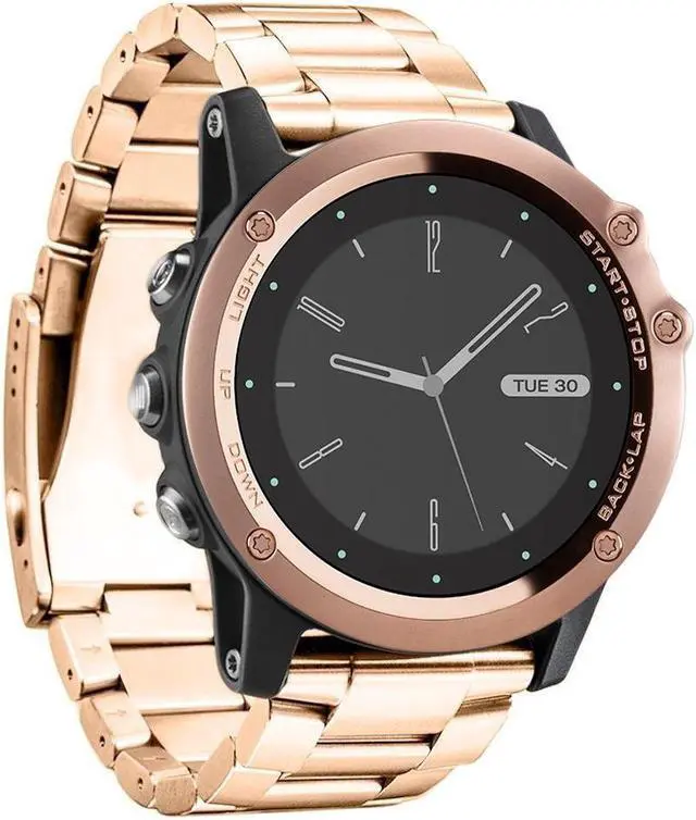 Alt view image 3 of 4 - Werleo Fenix 5X / Fenix 5X Plus Bands 26mm Quick Release Easy Fit Stainless Steel Metal Bands Replacement Strap Bracelet for Garmin Fenix 5X / 5X Plus / Fenix 3 / 3HR / Quatix 3 / D2 / Tactix