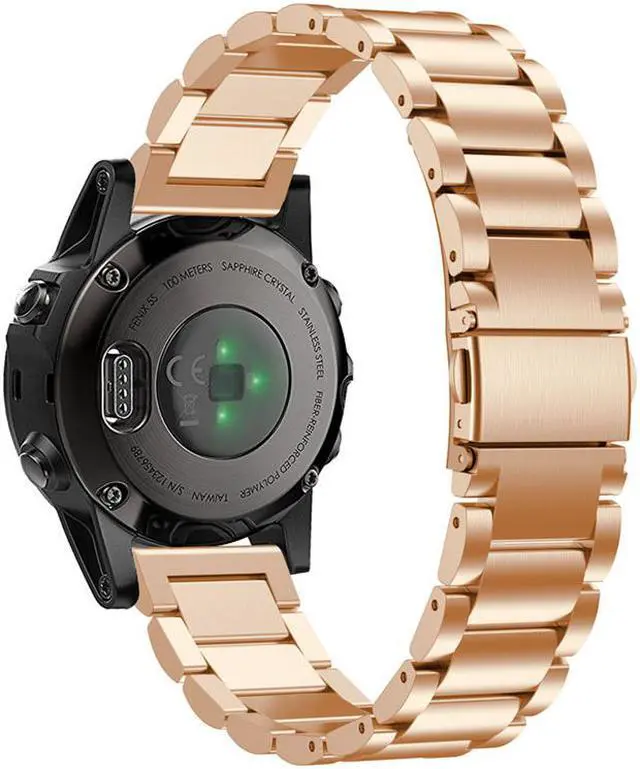 Alt view image 4 of 4 - Werleo Fenix 5X / Fenix 5X Plus Bands 26mm Quick Release Easy Fit Stainless Steel Metal Bands Replacement Strap Bracelet for Garmin Fenix 5X / 5X Plus / Fenix 3 / 3HR / Quatix 3 / D2 / Tactix