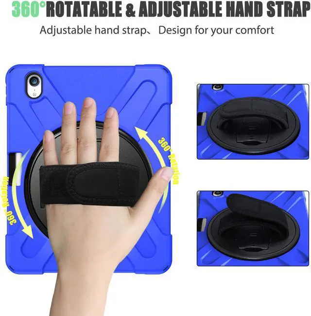 Alt view image 4 of 7 - Werleo iPad Pro 11 Case 2018 with Pencil Holder - Support Apple Pencil Charging - 360 Degree Swivel Stand / Hand Strap - Slim Heavy Duty Shockproof Rugged High Impact Full Body Protective Case Cover