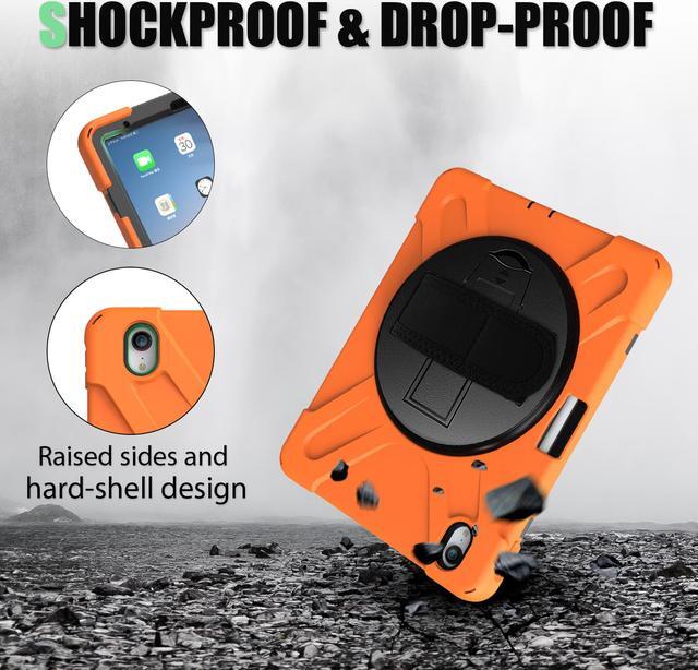 Alt view image 4 of 7 - Werleo iPad Pro 11 Case 2018 with Pencil Holder - Support Apple Pencil Charging - 360 Degree Swivel Stand / Hand Strap - Slim Heavy Duty Shockproof Rugged High Impact Full Body Protective Case Cover