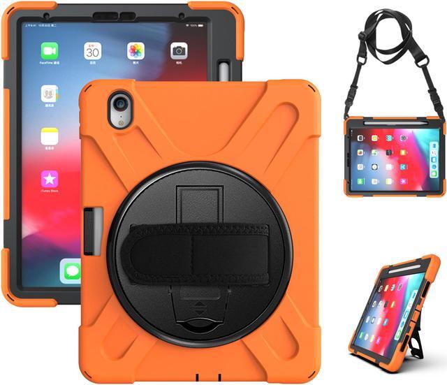 Main image of Werleo iPad Pro 11 Case 2018 with Pencil Holder - Support Apple Pencil Charging - 360 Degree Swivel Stand / Hand Strap - Slim Heavy Duty Shockproof Rugged High Impact Full Body Protective Case Cover