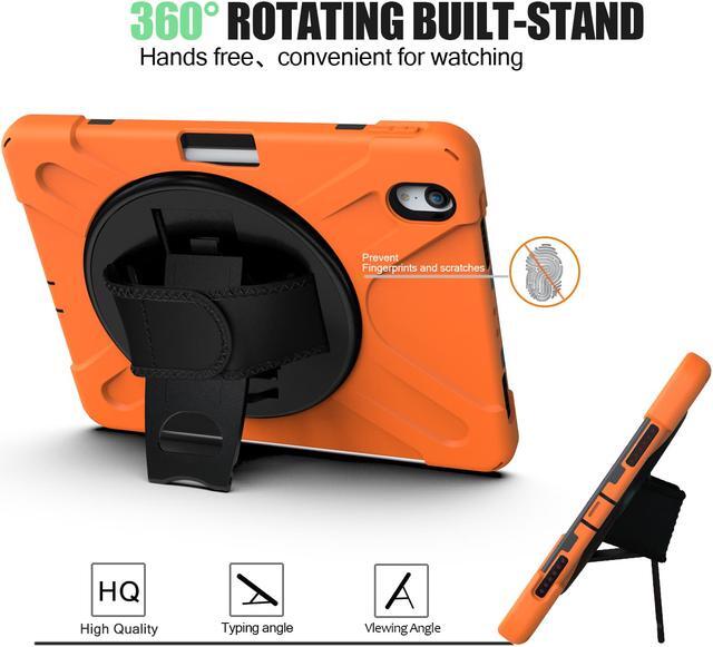 Alt view image 3 of 7 - Werleo iPad Pro 11 Case 2018 with Pencil Holder - Support Apple Pencil Charging - 360 Degree Swivel Stand / Hand Strap - Slim Heavy Duty Shockproof Rugged High Impact Full Body Protective Case Cover