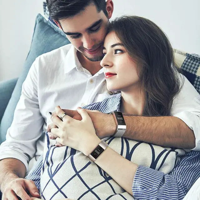 Alt view image 6 of 7 - Werleo Metal Bands Compatible Fitbit Charge 3 Band Women Men Small Large Stainless Steel Replacement Band Wrist Straps Accessories for Fitbit Charge 3 Fitness Tracker Smart Watch