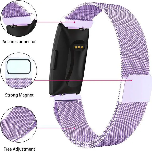 Alt view image 3 of 7 - Werleo Bands Compatible with Fitbit Inspire HR Bands / Fitbit Inspire Band,Inspire hr Metal Stainless Steel Magnetic Men Women Replacement Bands for Fitbit Inspire & Inspire HR Fitness Tracker