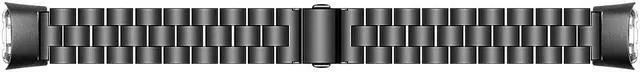 Alt view image 5 of 7 - Werleo Compatible with Samsung Galaxy Fit SM-R370 Bands Galaxy Fit Watch Band Solid Stainless Steel Metal Replacement Bracelet Strap fit Galaxy Fit SM-R370 Smart Watch
