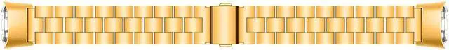 Alt view image 3 of 5 - Werleo Compatible with Samsung Galaxy Fit SM-R370 Bands Galaxy Fit Watch Band Solid Stainless Steel Metal Replacement Bracelet Strap fit Galaxy Fit SM-R370 Smart Watch