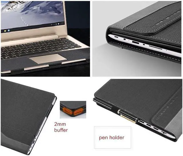 Alt view image 5 of 6 - PU leather Case For Lenovo Ideapad 510s 14 inch Notebook Cover for Lenovo Ideapad 510s Laptop Protective Case Sleeve