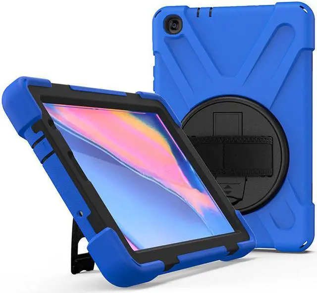 Alt view image 2 of 7 - Werleo Heavy Duty Case Cover Compatible with Samsung Galaxy Tab A 8.0 2019 SM-P200 SM-P205 with Swivel Stand