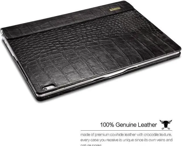 Alt view image 2 of 7 - WERLEO Surface Book Case Surface Book 2 Leather Protecive Case Crocodile Series Genuine Leather Detachable Folio Cover for 13.5 Inch Microsoft Surface Book 1 / 2  (Intel Core i5 ONLY)