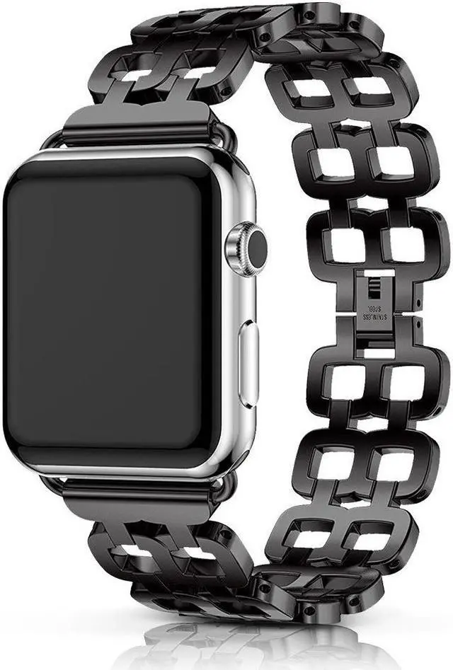 Main image of WERLEO Compatible Apple Watch Band 40mm / 38mm - 44mm / 42mm for Men Women Replacement Stainless Steel Link Band Replacement for Apple Watch Series 4 3 2 1