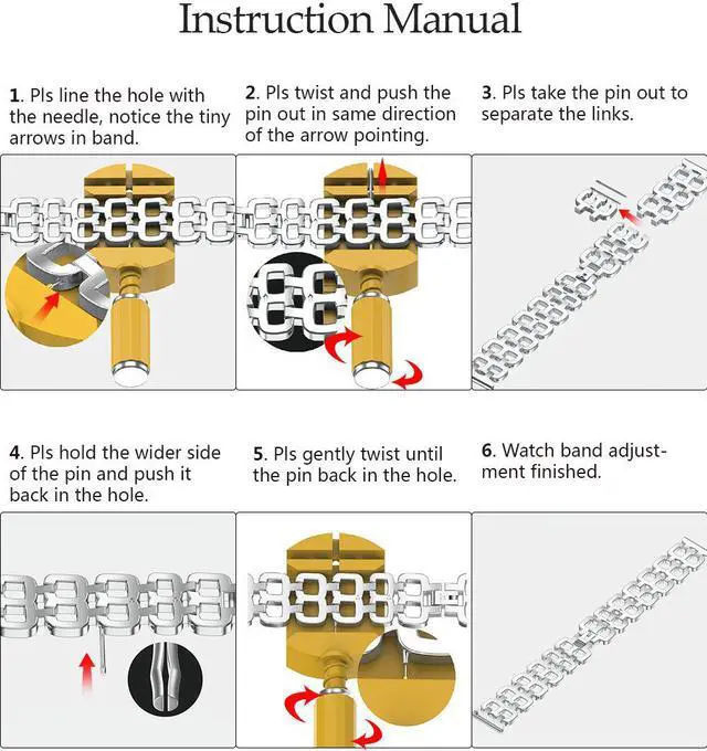 Alt view image 5 of 6 - WERLEO Compatible Apple Watch Band 40mm / 38mm - 44mm / 42mm for Men Women Replacement Stainless Steel Link Band Replacement for Apple Watch Series 4 3 2 1
