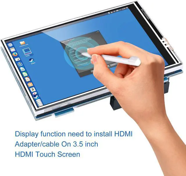 Alt view image 3 of 6 - for Raspberry PI 3 Generation TFT Touch Screen Werleo 3.5 inch TFT LCD Display Monitor Support All Raspberry PI System Video Movie Play Arcade Game HDMI Audio Input SC6A - 3.5 inch HDMI RPI Screen