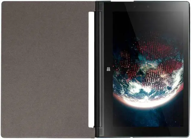 Alt view image 6 of 7 - Lenovo YOGA Tab 3 Pro 10.1 X90F Case / Lenovo Yoga Tab 3 Plus YT3-X703F Case Multi-angle support Premium PU Leather Cover Magnetic Folio Stand Cover