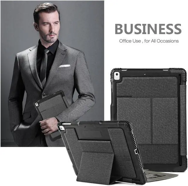 Alt view image 7 of 7 - iPad Pro 10.5 / iPad Air 3rd Gen Keyboard Case with Pencil Holder, Detachable Bluetooth Keyboard with Shockproof Heavy Duty Full-body Protective Case for iPad Pro 10.5 / iPad Air 10.5 3rd Gen 2019