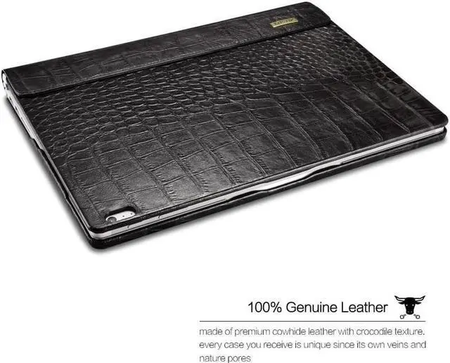 Alt view image 2 of 7 - WERLEO Surface Book Case Surface Book 2 Leather Protecive Case Crocodile Series Genuine Leather Detachable Folio Cover for 13.5 Inch Microsoft Surface Book 1 / 2 (Intel Core i7 ONLY)