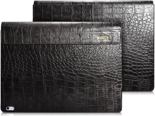 Main image of WERLEO Surface Book Case Surface Book 2 Leather Protecive Case Crocodile Series Genuine Leather Detachable Folio Cover for 13.5 Inch Microsoft Surface Book 1 / 2 (Intel Core i7 ONLY)