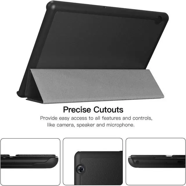 Alt view image 4 of 7 - Werleo Case For Huawei MediaPad T5 Cover Ultra Compact Protection Slim Lightweight Smart Shell Stand Cover with Auto Wake & Sleep For Huawei MediaPad T5 10 Inch Tablet