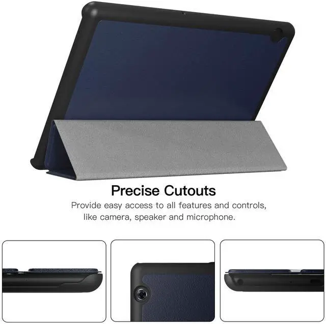 Alt view image 4 of 7 - Werleo Case For Huawei MediaPad T5 Cover Ultra Compact Protection Slim Lightweight Smart Shell Stand Cover with Auto Wake & Sleep For Huawei MediaPad T5 10 Inch Tablet