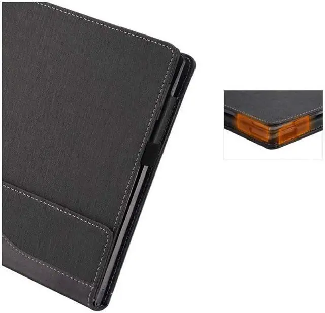Alt view image 6 of 7 - For Lenovo Lenovo Yoga 520 14 Inch Case PU Leather Folio Protective Laptop Cover For Lenovo Flex 5 Yoga 520 14" Tablet