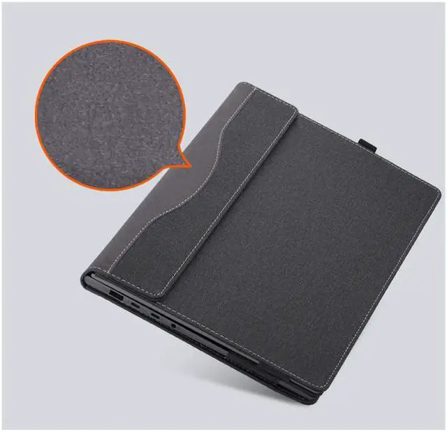 Alt view image 5 of 7 - For Lenovo Lenovo Yoga 520 14 Inch Case PU Leather Folio Protective Laptop Cover For Lenovo Flex 5 Yoga 520 14" Tablet