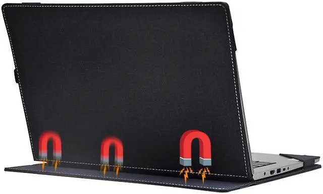 Alt view image 2 of 7 - For Lenovo Lenovo Yoga 520 14 Inch Case PU Leather Folio Protective Laptop Cover For Lenovo Flex 5 Yoga 520 14" Tablet