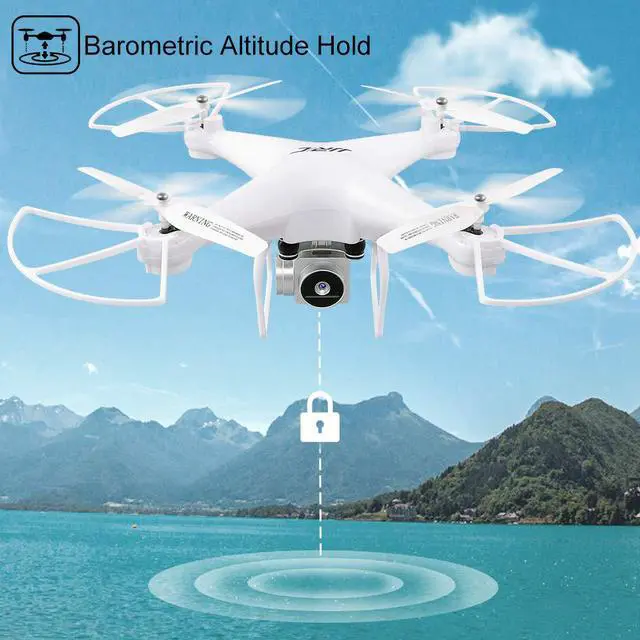 Alt view image 5 of 7 - Flight Time Drone JJRC H68 RC Drone with 720P HD Camera Live Video FPV 6-Axis Gyroscope Quadcopter with Headless Mode Altitude Hold Helicopter with Battery White
