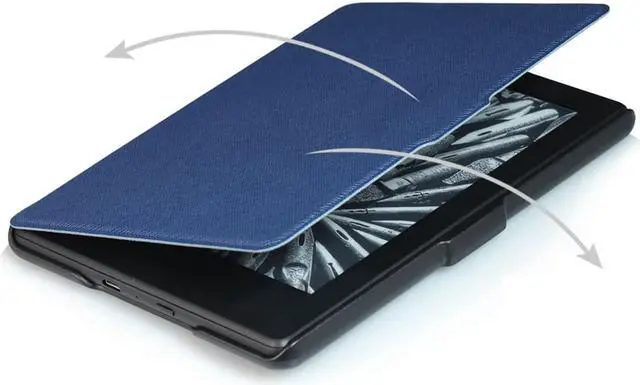 Alt view image 4 of 7 - Smart Case for Amazon New Kindle 558 - 8th Generation 2016 - with Automatic Wake Sleep and Card Slot Non-Slip Shock Absorption Portable Multi-View Ultra Slim Soft Silicone Protective Tablet Cover