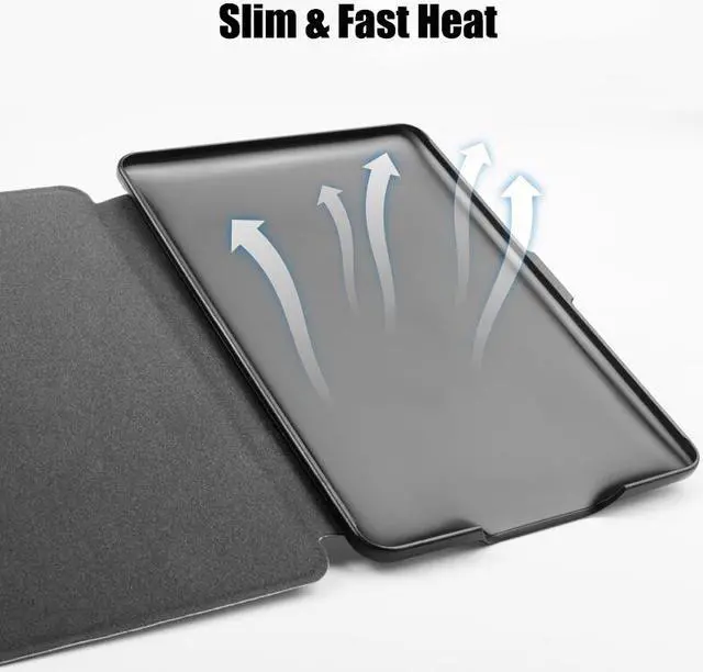 Alt view image 5 of 7 - Smart Case for Amazon New Kindle 558 - 8th Generation 2016 - with Automatic Wake Sleep and Card Slot Non-Slip Shock Absorption Portable Multi-View Ultra Slim Soft Silicone Protective Tablet Cover