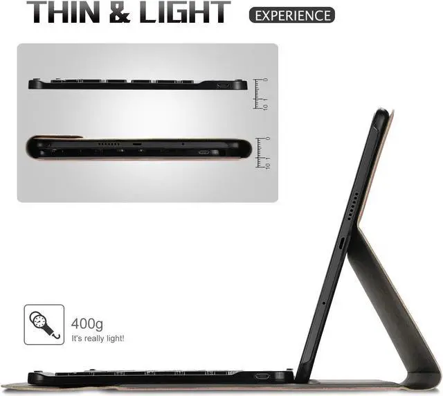 Alt view image 3 of 7 - Wireless Keyboard Case for Samsung Galaxy Tab A 8.0 2019 SM-T290 SM-T295 Cover with Keyboard Wireless Smart Stand Cover for Samsung Galaxy Tab A 8.0 2019 Without S Pen