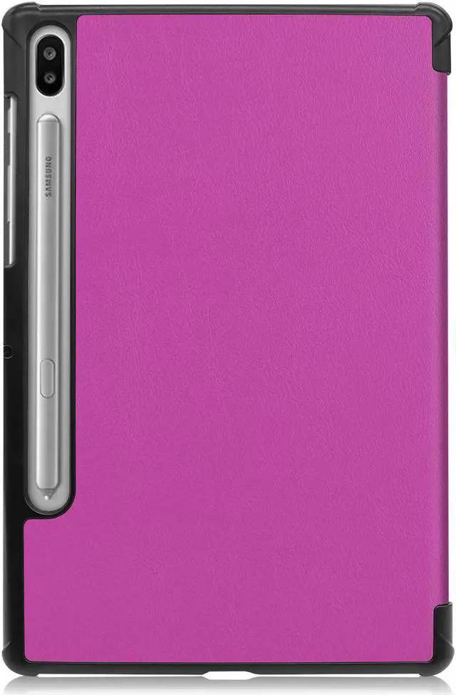 Alt view image 2 of 7 - Werleo Slim Case for Samsung Galaxy Tab S6 10.5 inch 2019 Model SM-T860 Wi-Fi / SM-T865 LTE / SM-T867 Verizon - Supports S Pen Wireless Charging - Ultra Thin Tri-Fold Stand Cover Auto Sleep Wake