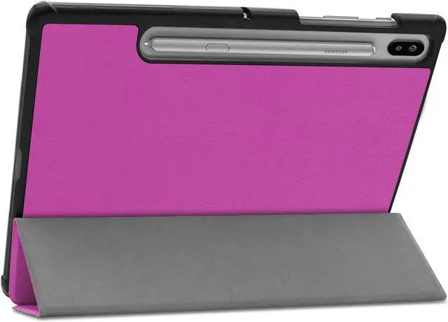 Alt view image 5 of 7 - Werleo Slim Case for Samsung Galaxy Tab S6 10.5 inch 2019 Model SM-T860 Wi-Fi / SM-T865 LTE / SM-T867 Verizon - Supports S Pen Wireless Charging - Ultra Thin Tri-Fold Stand Cover Auto Sleep Wake