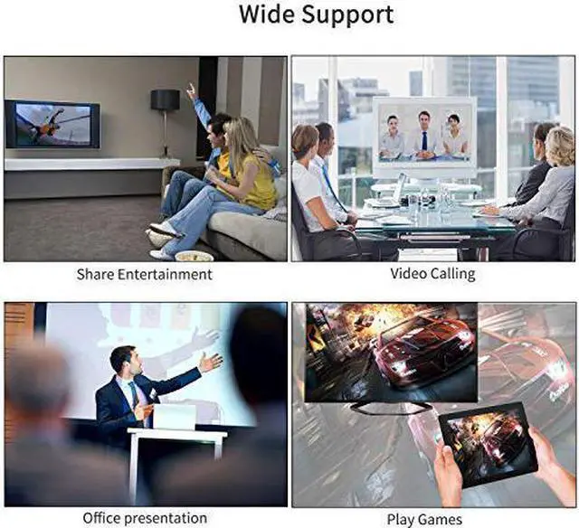 Alt view image 6 of 7 - Werleo WiFi Display Dongle 4K 5G + 2.4G Wireless HDMI Adapter Receiver Miracast Airplay DLNA Chromecast TV for Android / iOS / MacBook / PC