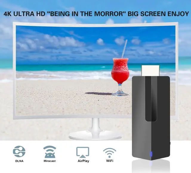 Alt view image 2 of 7 - Werleo WiFi Display Dongle 4K 5G + 2.4G Wireless HDMI Adapter Receiver Miracast Airplay DLNA Chromecast TV for Android / iOS / MacBook / PC