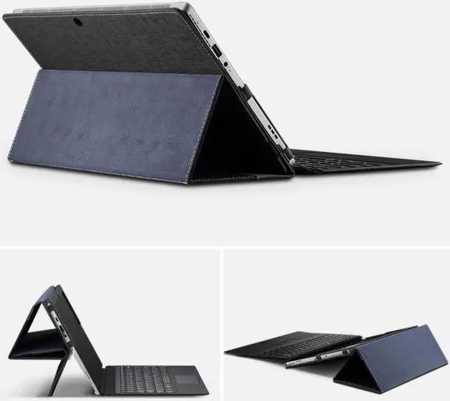 Alt view image 2 of 7 - Protective Case For Lenovo Miix 520 12" PU Leather Folio Stand Cover Compatible with Lenovo Miix 520 / Lenovo Miix 510 / Lenovo Miix 5 Plus 12.2 Inch 2-in-1 Laptop Tablet
