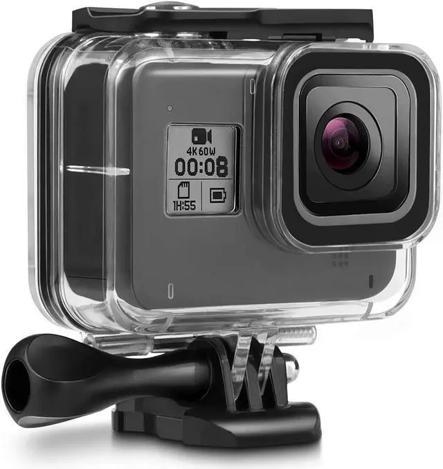 Main image of Werleo 60M Waterproof Case for GoPro Hero 8 Black Underwater Waterproof Protective Housing Case for GoPro Action Camera with Quick Release Mount and Thumbscrew
