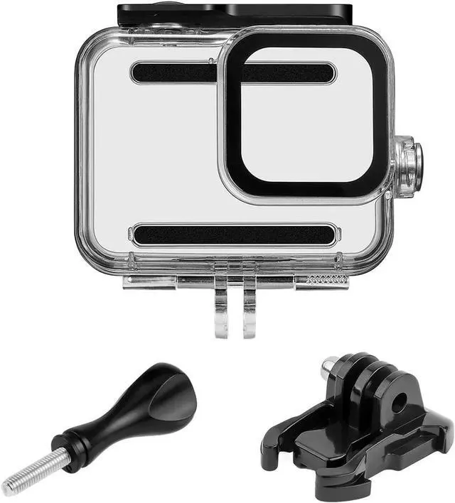 Alt view image 7 of 7 - Werleo 60M Waterproof Case for GoPro Hero 8 Black Underwater Waterproof Protective Housing Case for GoPro Action Camera with Quick Release Mount and Thumbscrew