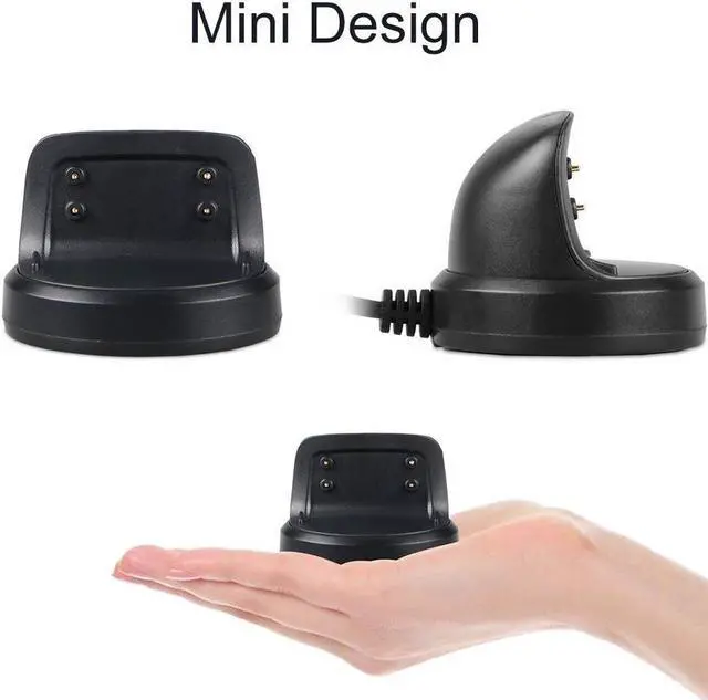 Alt view image 7 of 7 - for Gear Fit 2 Charger / Gear Fit 2 Pro Charger (2-Pack) Replacement Charging Dock Cradle for Samsung Gear Fit 2 R360 / Gear Fit 2 Pro R365 Smart Watch