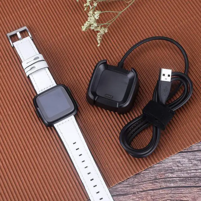 Alt view image 7 of 7 - Werleo Compatible with Fitbit watch Versa Charger 2-Pack Replacement USB Charging Cable Dock Stand for Versa / Versa Lite / Versa SE