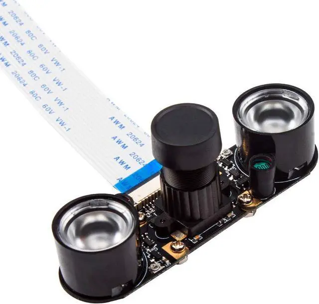 Alt view image 4 of 7 - Camera Module for Raspberry Pi 4 with 5MP 1080p OV5647 Video Webcam Supports Night Vision Compatible with Raspberry Pi 3 B+ / 3B / 2 Model B B+