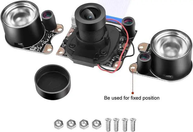 Alt view image 2 of 7 - for Raspberry pi Camera Day & Night Vision IR-Cut Video Camera 1080p HD Webcam 5MP OV5647 Sensor for Raspberry Pi RPi 4 3 B B+ 2B 3A+ 2 1 Zero W