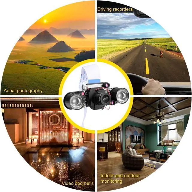Alt view image 7 of 7 - for Raspberry pi Camera Day & Night Vision IR-Cut Video Camera 1080p HD Webcam 5MP OV5647 Sensor for Raspberry Pi RPi 4 3 B B+ 2B 3A+ 2 1 Zero W