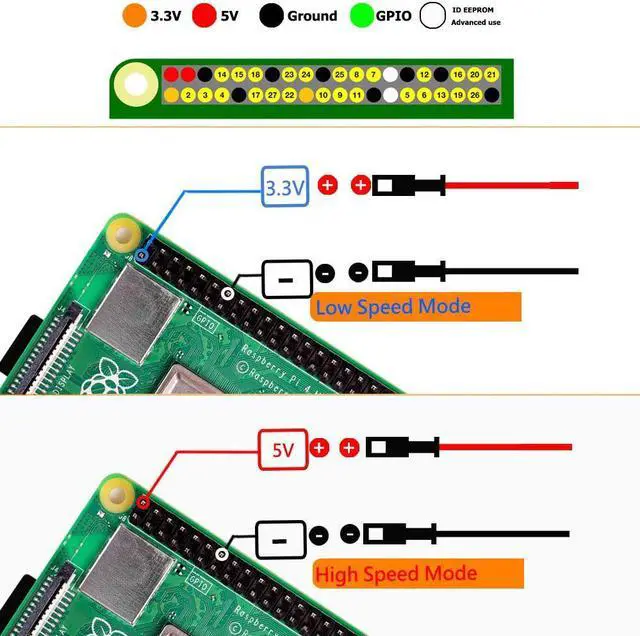 Alt view image 7 of 7 - Raspberry Pi 4 Case Raspberry Pi 4 Fan ABS Case with Cooling Fan / Raspberry Pi 4 Heatsink Simple Removable Top Cover for Pi 4 Model B / 4B