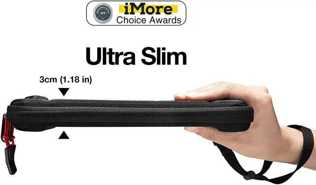 Alt view image 2 of 6 - Ultra Slim Case for Nintendo Switch Lite Original Patent Protective Portable Carrying Case Travel Storage Hard Shell with 8 Game Cartridges and Military Level Protection Gray