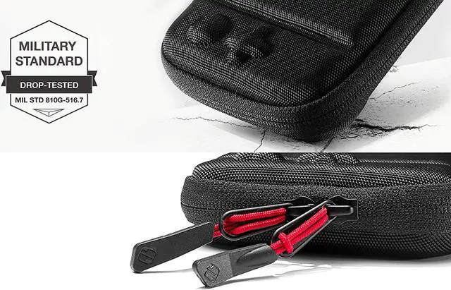 Alt view image 5 of 6 - Ultra Slim Case for Nintendo Switch Lite Original Patent Protective Portable Carrying Case Travel Storage Hard Shell with 8 Game Cartridges and Military Level Protection Gray